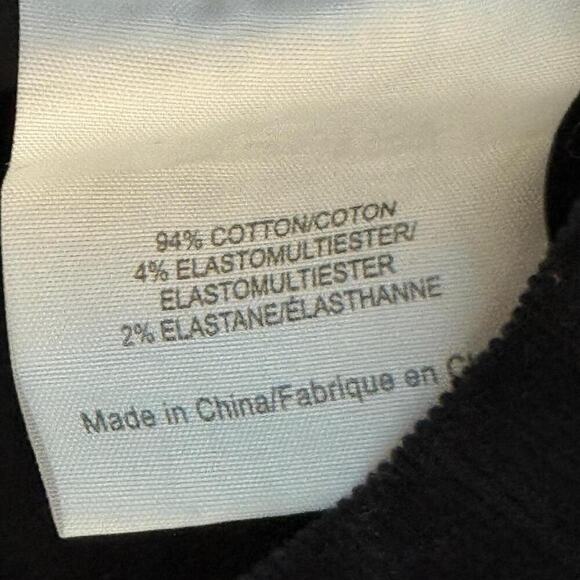 Tory Burch black corduroy straight Skinny leg pants  Size 24 - Picture 6 of 7